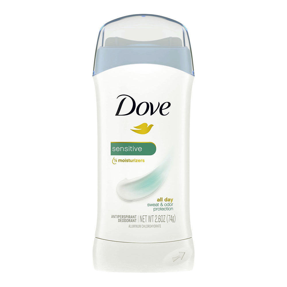 Dove Antiperspirant Deodorant Stick Sensitive Skin Sensitive Skin, 2.6 Oz